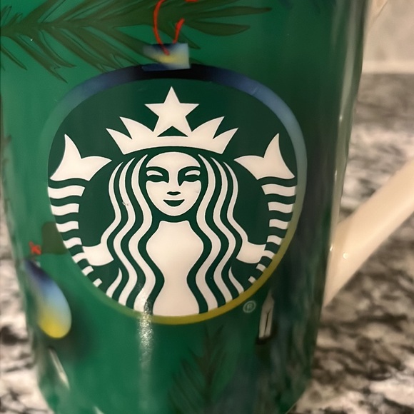 💚 Starbucks Holiday Christmas Lights Mug Green 11 oz - Picture 6 of 8
